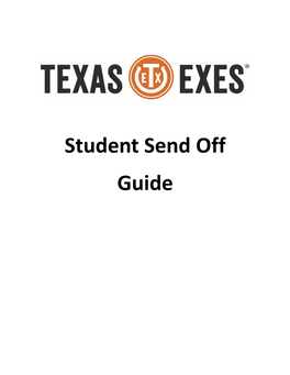 Student Send Off Guide