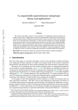 $ C 0 $-Sequentially Equicontinuous Semigroups: Theory and Applications