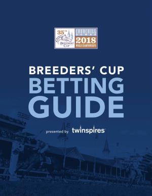 2018 Breeders' Cup Betting Guide