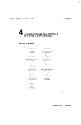 4Nomenclature and Conformations of Alkanes