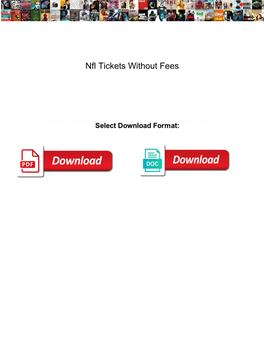 Nfl Tickets Without Fees