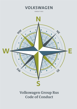 Volkswagen Group Rus Code of Conduct Table of Contents