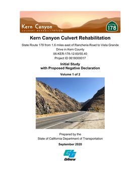 Kern Canyon Culvert Rehabilitation