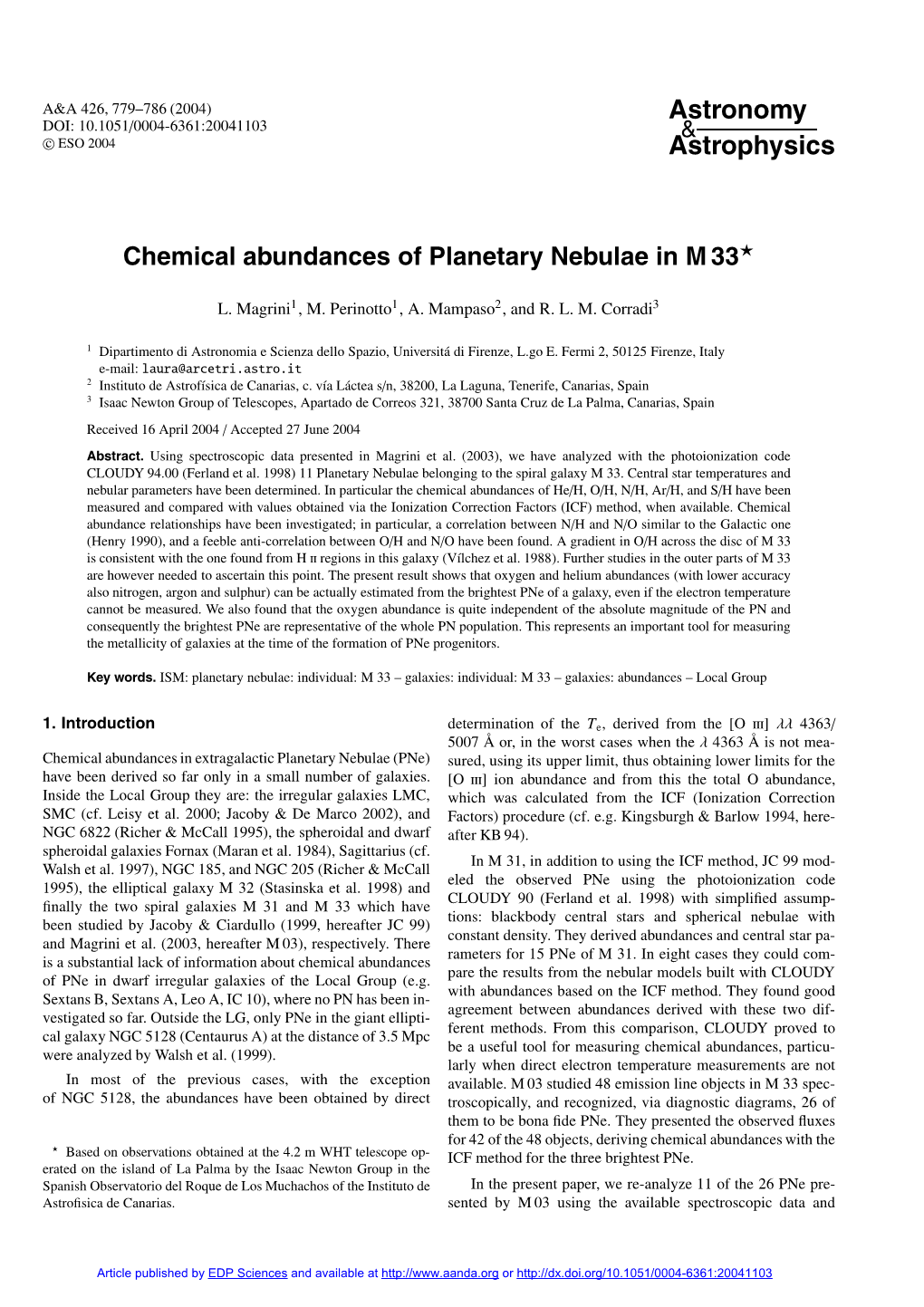 Chemical Abundances of Planetary Nebulae in M 33