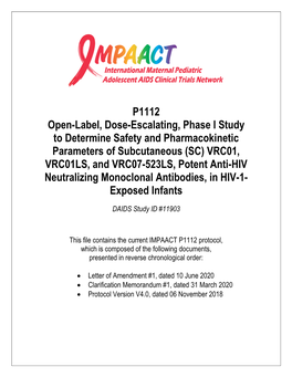 VRC01, VRC01LS, and VRC07-523LS, Potent Anti-HIV Neutralizing Monoclonal Antibodies, in HIV-1- Exposed Infants