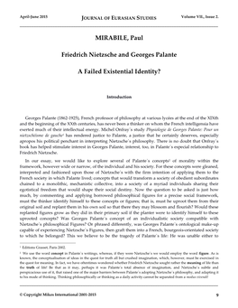 JOURNAL of EURASIAN STUDIES Volume VII., Issue 2
