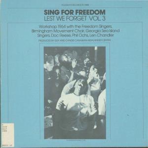 Sing for Freedom, Lest We Forget Vol. 3