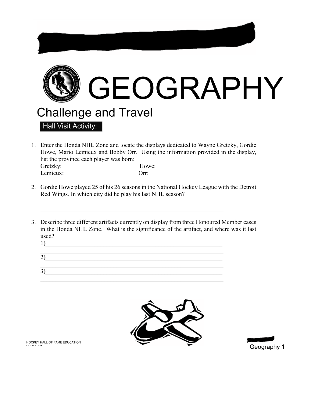 GEOGRAPHY Challenge and Travel