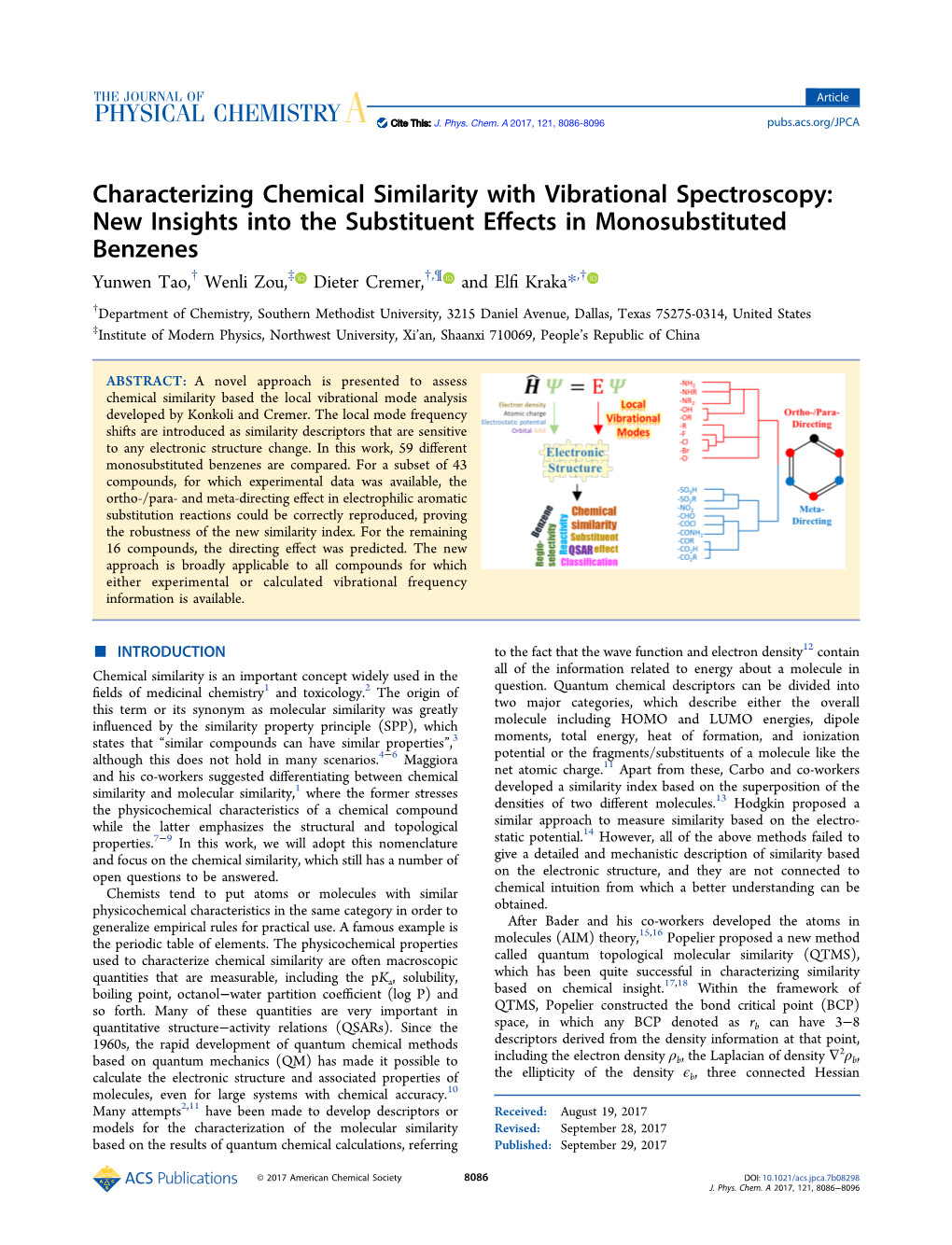 Characterizing Chemical Similarity with Vibrational Spectroscopy