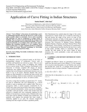 Application of Curve Fitting in Indian Structures