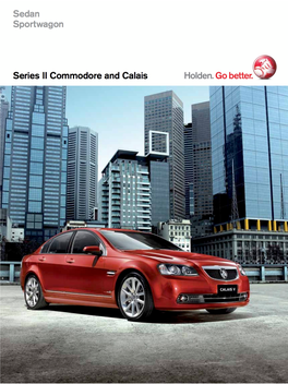 Brochure: Holden VE.II Commodore and Calais