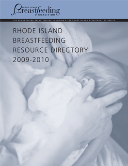 Rhode Island Breastfeeding Resource Directory 2009-2010 Acknowledgments