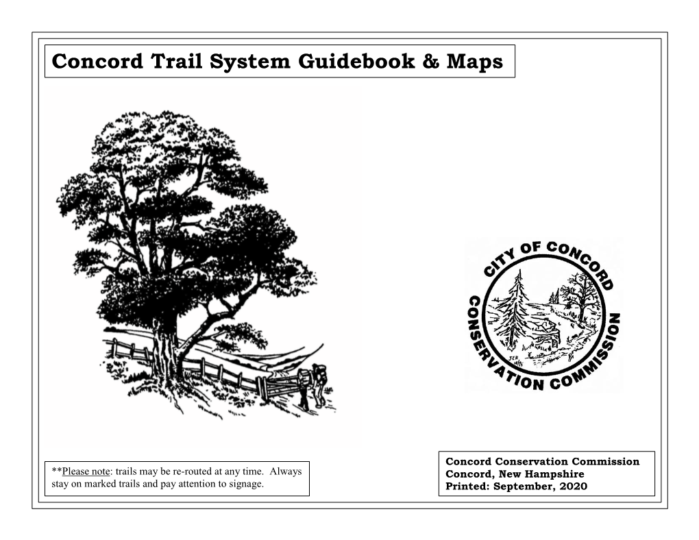 Concord Trail System Guidebook & Maps