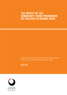 Orange Farm Report.Indd