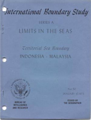 Indonesia & Malaysia Territorial Sea Boundary