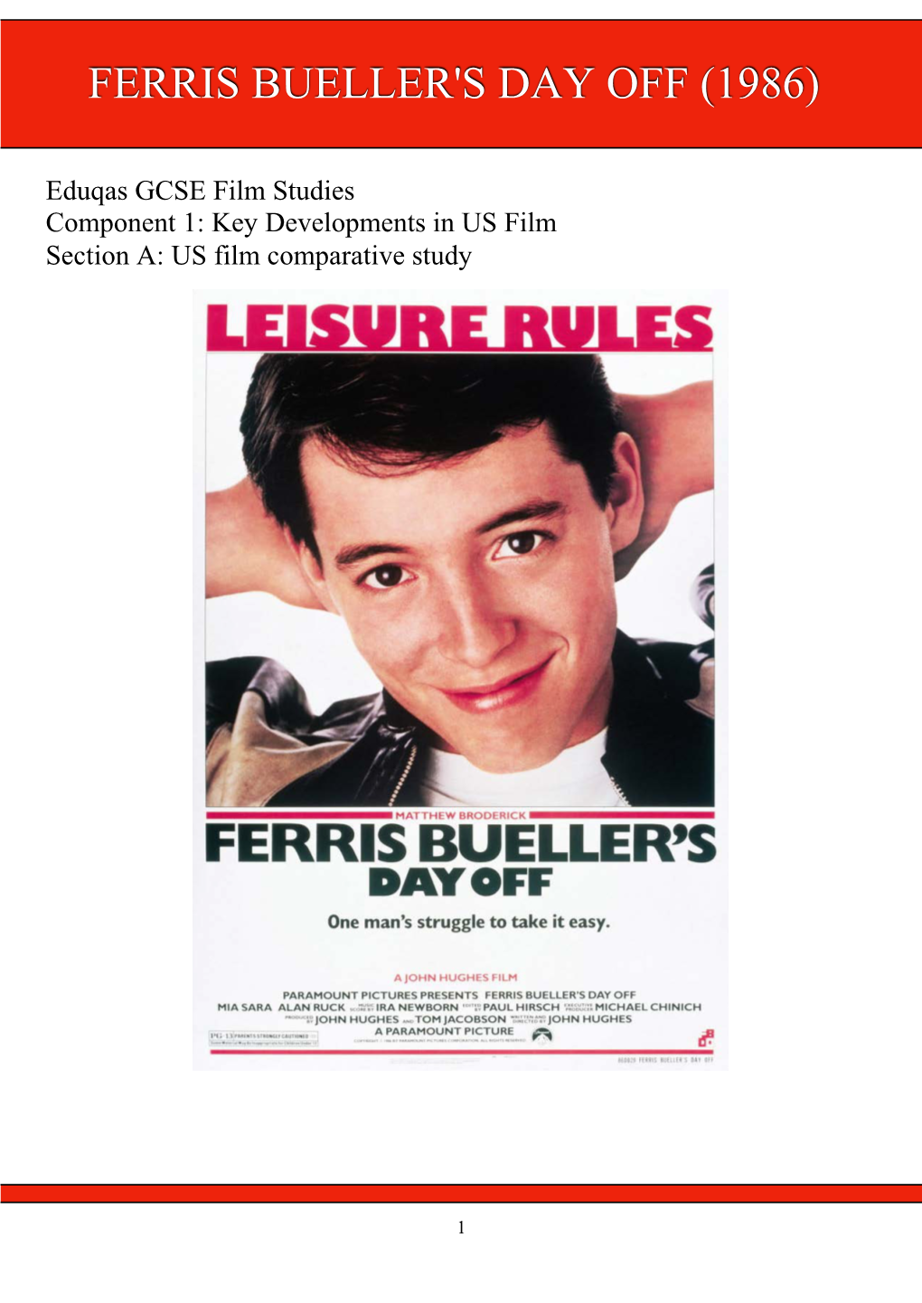 Ferris Bueller's Day Off (1986)