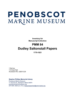 Dudley Saltonstall Papers
