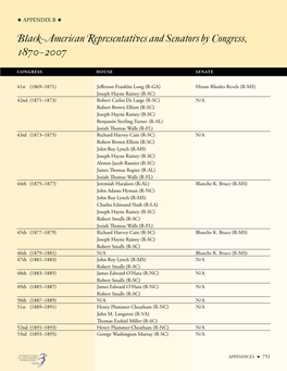 H.Doc. 108-224 Black Americans in Congress 1870-2007