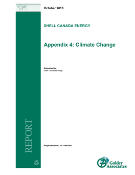 Appendix 4: Climate Change
