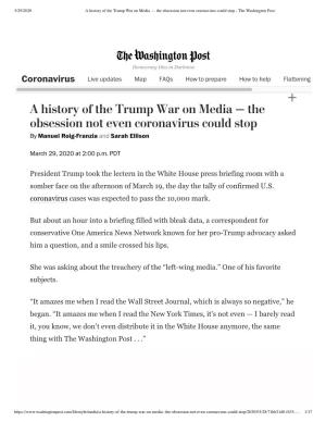 A History of the Trump War on Media — T...Virus Could Stop