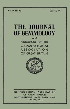 THE JOURNAL of GEMMOLOGY and PROCEEDINGS of the GEMMOLOGICAL ASSOCIATION of GREAT BRITJ\IN