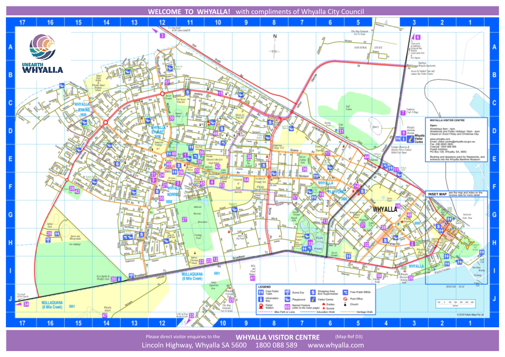 Whyalla Street Map 2019