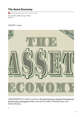 The Asset Economy