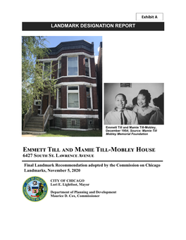 Emmett Till and Mamie Till-Mobley House 6427 South St