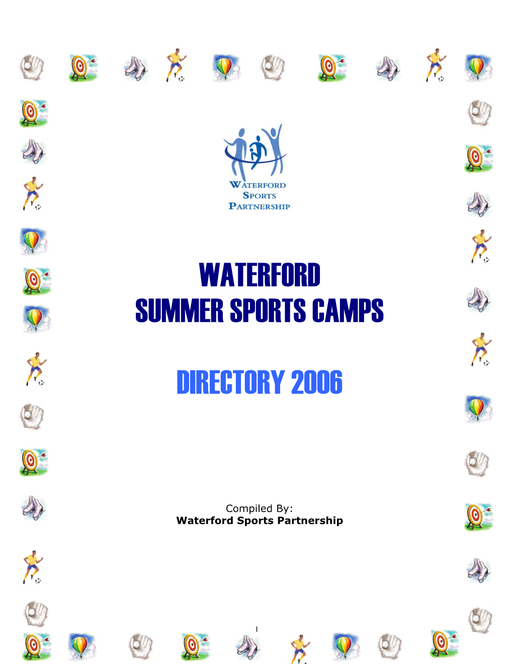 Waterford Summer Sports Camps Directory 2006
