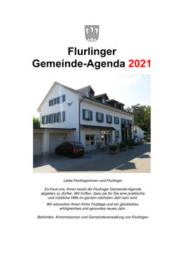 Flurlinger Gemeinde-Agenda 2021