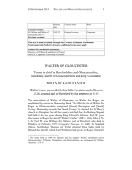 Walter and Miles of Gloucester 1