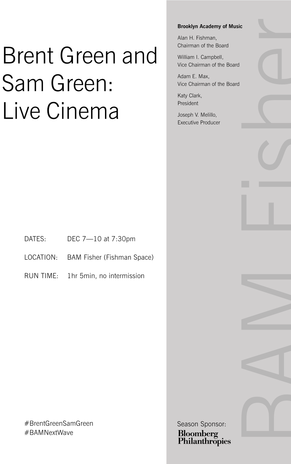 Brent Green and Sam Green: Live Cinema