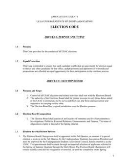 Election Code