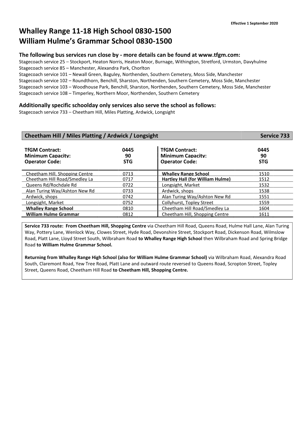 School Bus Services in Manchester