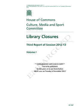 Library Closures