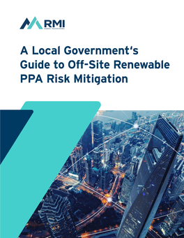 A Local Government's Guide to Off-Site Renewable