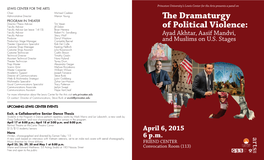 The Dramaturgy of Political Violence