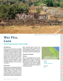 Wat Phu, Laos Sacred Temple Complex of Khmer Kings