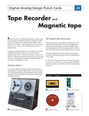 Tape Recorder Magnetic Tape