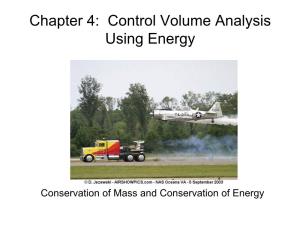 Chapter 4: Control Volume Analysis Using Energy