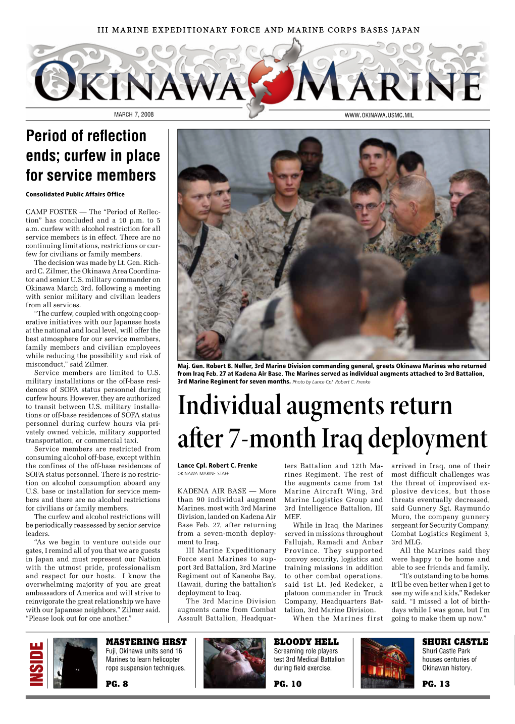 Individual Augments Return After 7-Month Iraq Deployment