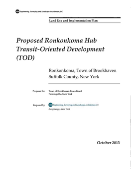Proposed Ronkonkoma Hub Transit-Oriented Development (TOD)