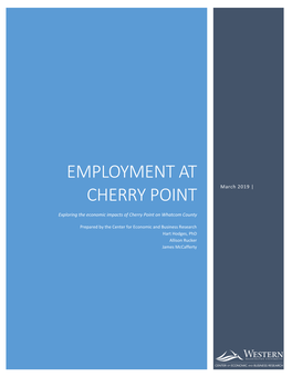 EMPLOYMENT at CHERRY POINT March 2019 |