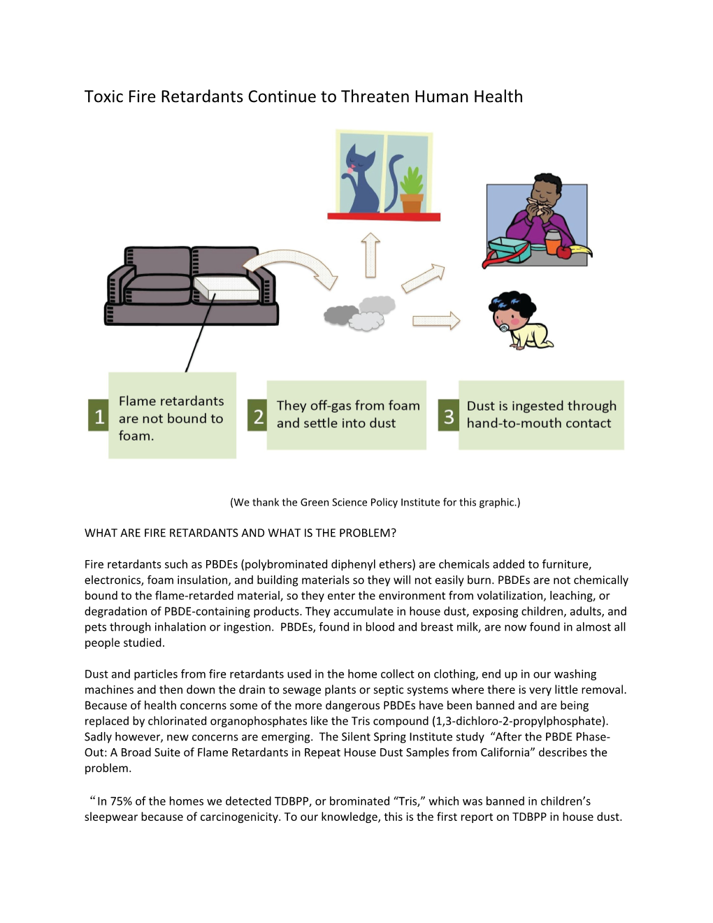 Toxic Fire Retardants Continue to Threaten Human Health