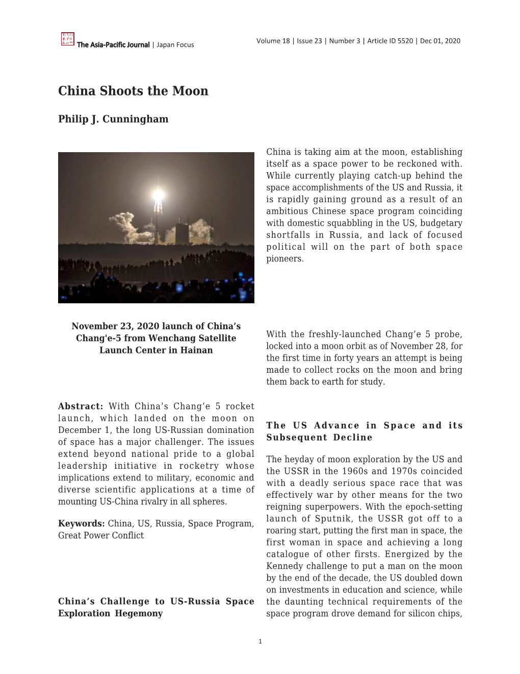 China Shoots the Moon