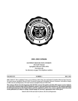 2001-2002 Catalog