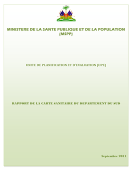 Rapport Carte Sanitaire Sud.Pdf