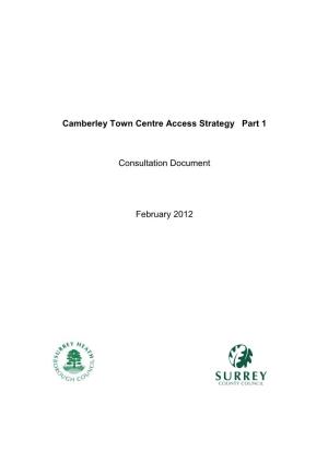 Camberley Town Centre Access Strategy- Consultation Document