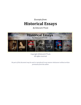 Historical Essays Excerpts