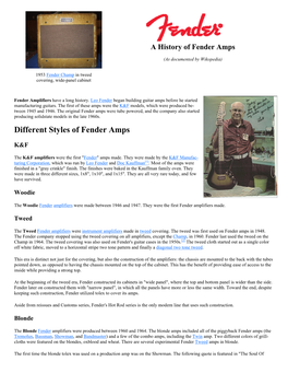 Fender Amp History-Wikopedia.Pub